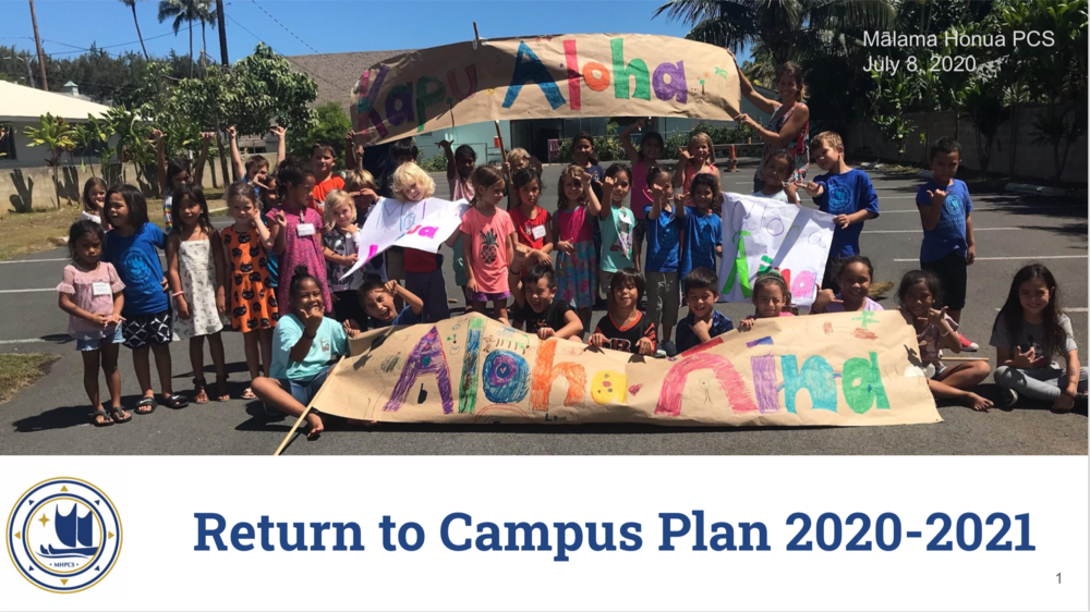 MHPCS Return to School Plan 2020-21 SY