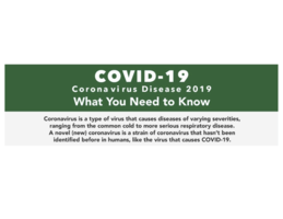 Information regarding COVID-19 (Novel Coronavirus)